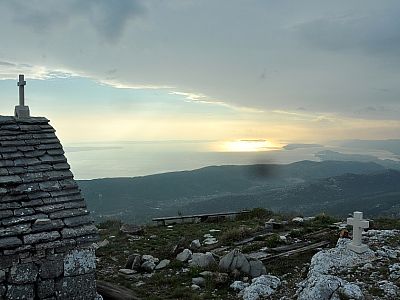 Der Brotzeitplatz am Gipfel