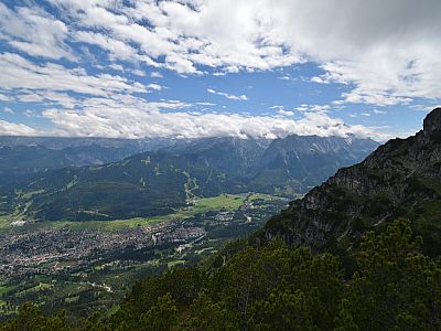 ... das Wettersteingebirge, ...