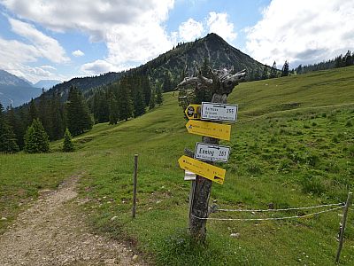 Wir entscheiden uns für den Abstieg durch das Gelbe Gwänd