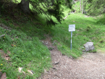 Hier biegen wir links auf den Weg zum Kramerspitz ab