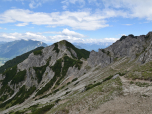 Der Blick zurück zum Vorgipfel