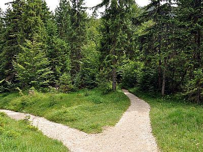 Hier weiter geradeaus nach Süden