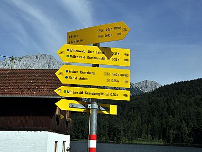 35 Minuten trennen uns noch von Mittenwald