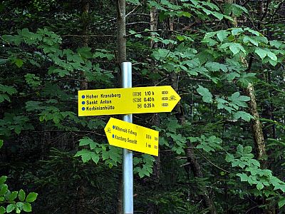 Auch hier ist der Weg gut ausgeschildert