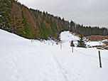 ...in Serpentinen über die Nordseite bergab