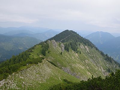 Der Blick vom Fermerskopf  zurück auf den Galgenstangenkopf