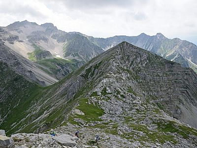 Die Gumpenkarspitze liegt zum Greifen nah