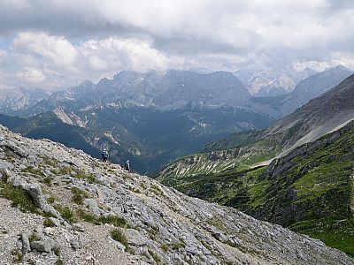 Allmählich wird auch mehr von der Nördlichen Karwendelkette sichtbar