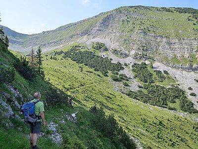 Auch unterhalb der Dreierspitze ...