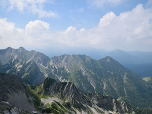Der Grat von der Schöttelkarspitze zum Ochsenstaffel