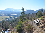 Sitzbank am Gipfel