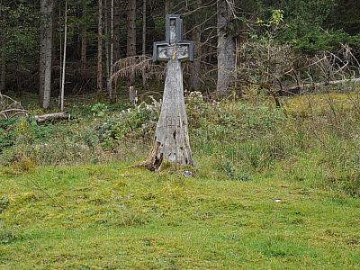 Ein Wegkreuz kurz vor Hammersbach
