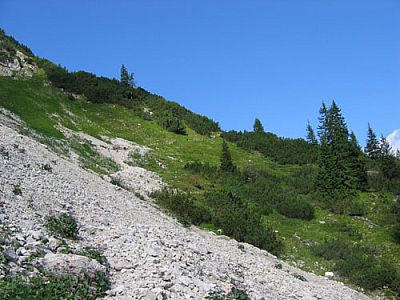 Nach einiger Zeit verlässt man das Kar