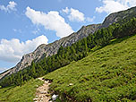 Blick hinauf zur Krinnenspitze