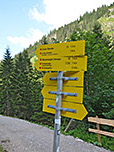 Wir biegen links ab Richtung Krinnenspitze...