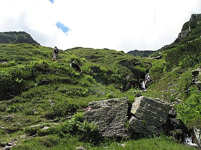 Schöner von Bächen durchzogener...