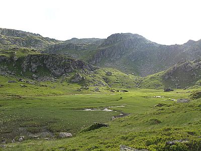 Auch der Abstiegsweg strotzt vor Wasserreichtum