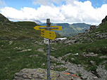 Hier biegen wir beim Rückweg zur Rotwand-Grundalm ab