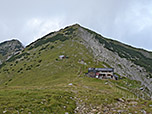 Wir entfernen uns von der Hütte...