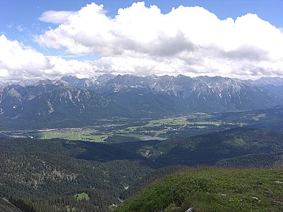 Aussicht auf's Karwendel, ...
