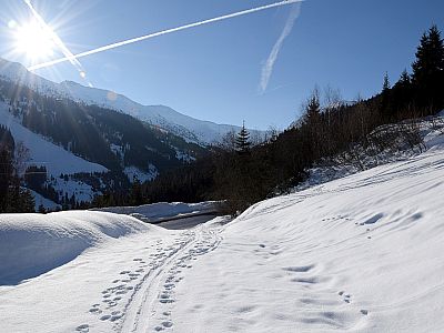 Von der Passstraße nach Hochfügen starten wir unsere Tour