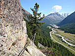...und Quergang mit Blick ins Val Bernina