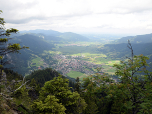 Die Aussicht auf Oberammergau