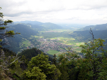 Die Aussicht auf Oberammergau