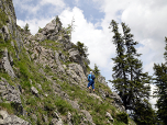 Der kurze Klettersteig ...