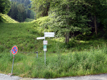 Im Süden der Talstation beginnt ...