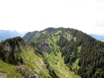 Der Ausblick nach Westen zum Laber