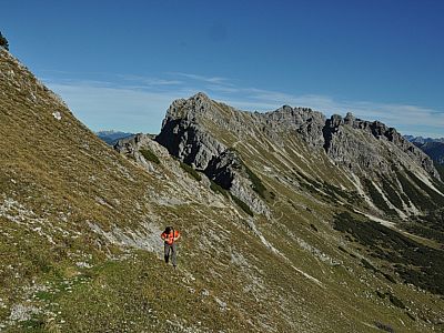 Blick zurück zur Lachenspitze