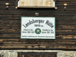 Hüttenschild der Landsberger Hütte