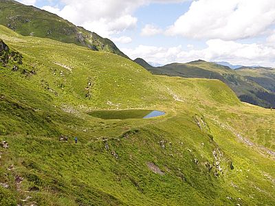 Die Schwarze Lacke vom Schrofen aus gesehen (ca. 1900 m)