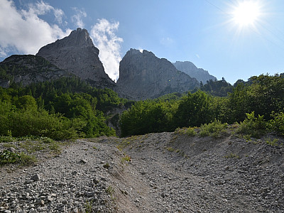 Der Blick zurück Richtung Steinerne Rinne