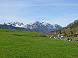 Blick zum Höllengebirge...