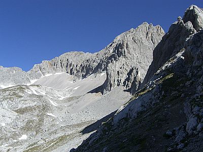 Blick zur Lamsenspitze