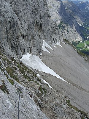 Abstieg ins Schuttkar...