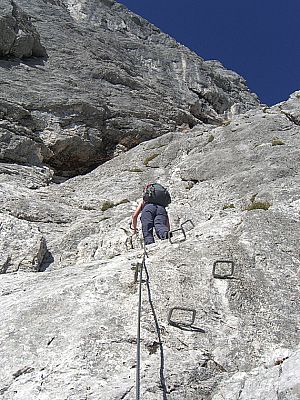 ...dann steil bergauf