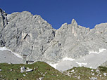 In der Mitte der Klettersteig