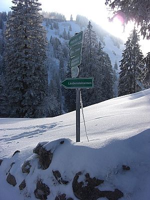 Hier wieder links...