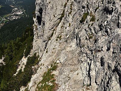 Blick zurück auf die Kraxelstelle