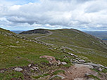 Blick zurück zum Nebengipfel