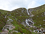 Blick zurück zum Wasserfall des Glas Allt