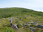 Nun steuern wir auf die Westflanke des Kleppstadheia zu