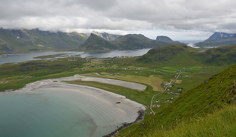 Røren (295 m), Litlberget (281 m)