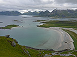 Tiefblick zur Bucht Sandbotnen