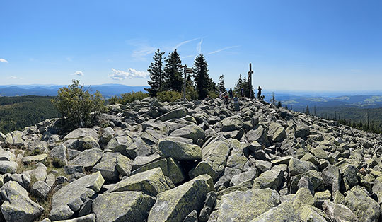 Lusen (1373 m) über den Finsterauer Lusensteig