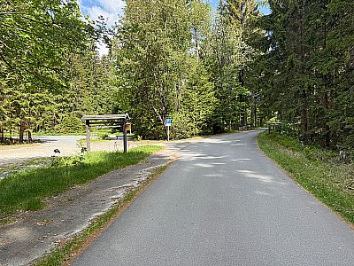 Los gehts am Parkplatz Schwarzbachbrücke