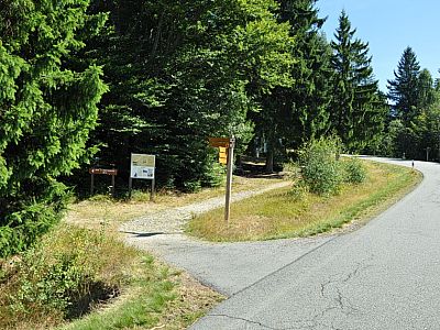 ... bis wir nach ca. 400 Metern links abbiegen.